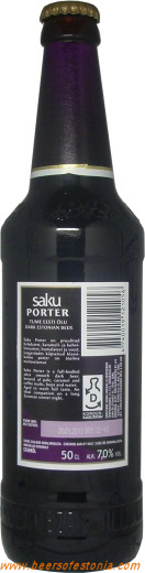 Saku Brewery - Saku Porter - back